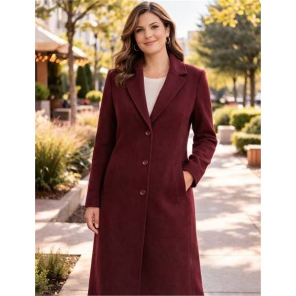 Vince Camuto Maroon Coat, Size L/G with Costco D31 Tag