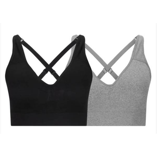 Puma 2-Pack Seamless Sports Bras with Convertible Design – Size SP
