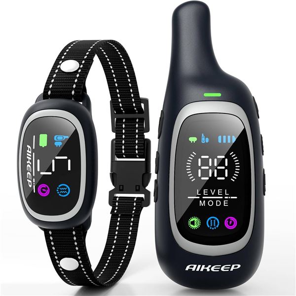 2-in-1 Bark Collar and Dog Shock Collar AIKEEP DTB5