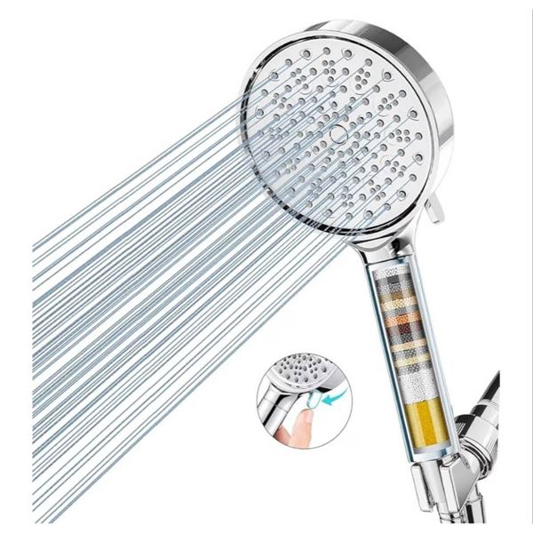 Cobbe CB-KSCD401-3-CA 6-Function Shower Head with Filters, Chrome