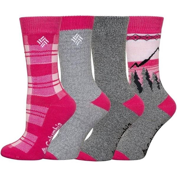 Columbia Women’s Socks, Assorted Colors, Size 9-11, Pack of 4