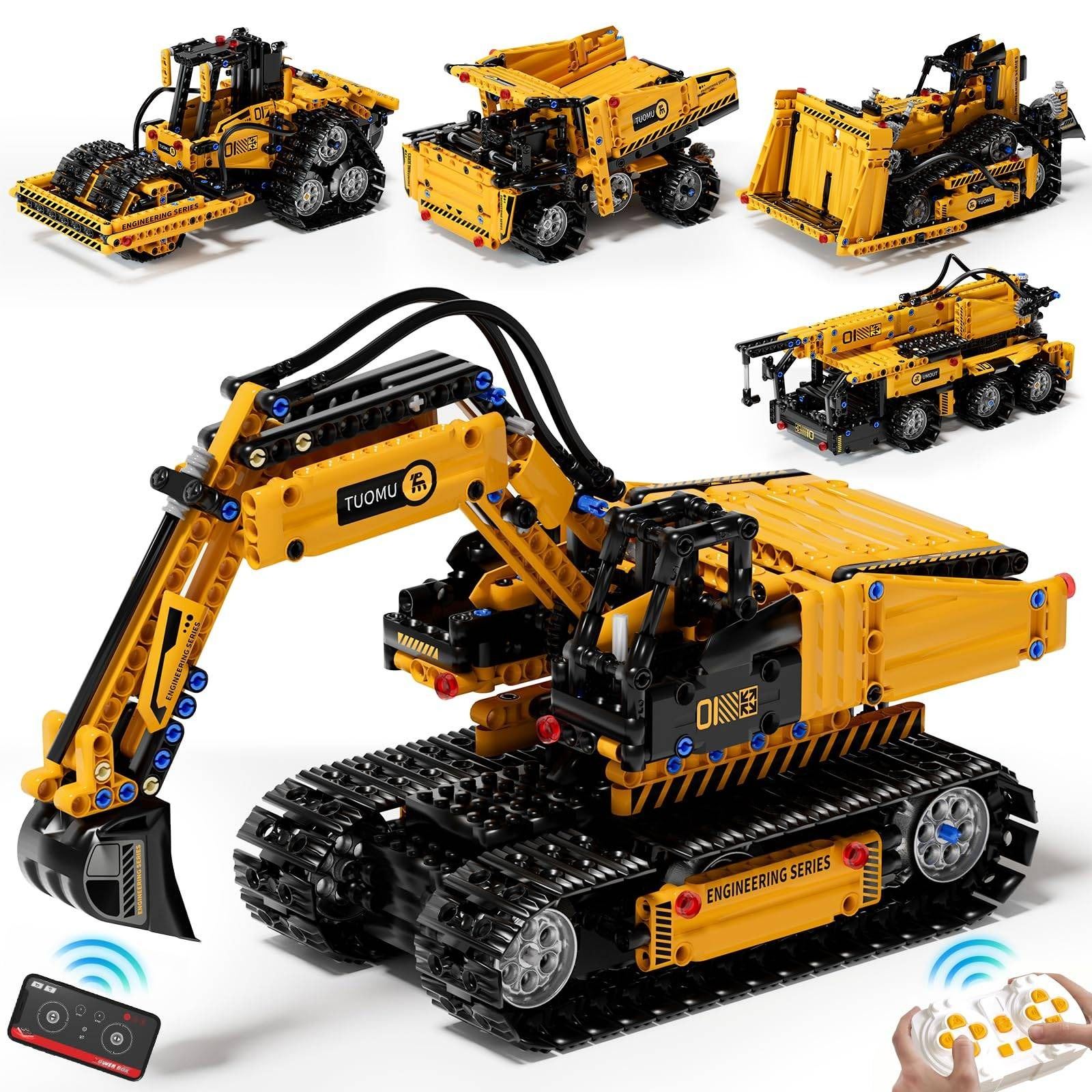 5-in-1 Building Block Set With Remote Control and App Control, Model T3009