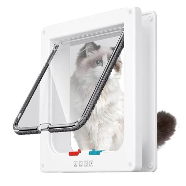 Medium-Large Cat Door X003HPGLQN, 46 x 8.26 in (M, White)