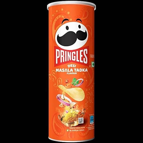 Pringles Desi Masala Tadka Flavor, 102 g Cans, Case of 12