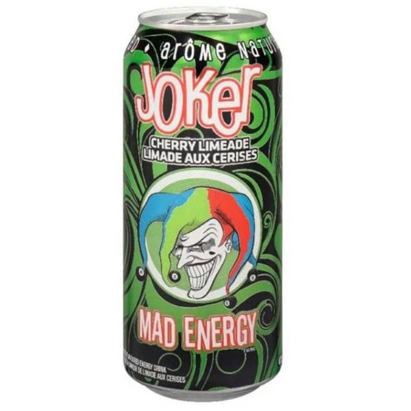 Joker Mad Energy Cherry Limeade Drink 473ml (16oz) – Case of 12