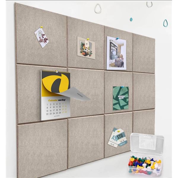 SOYANGNEK Large Cork Board Alternative – 47×35 in – 12 Pack