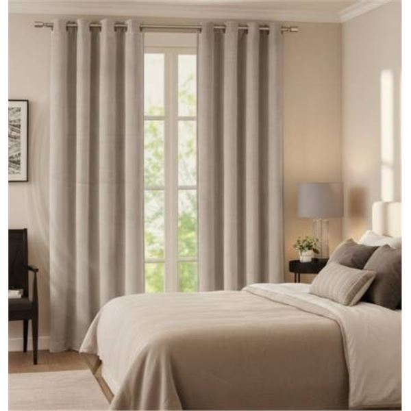 Beautyrest Platinum Grommet Top 100 Percent Blackout Panel Pair with Liner