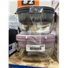 Image 2 : Benion Glass Food Storage Containers with Lids, Model lm008