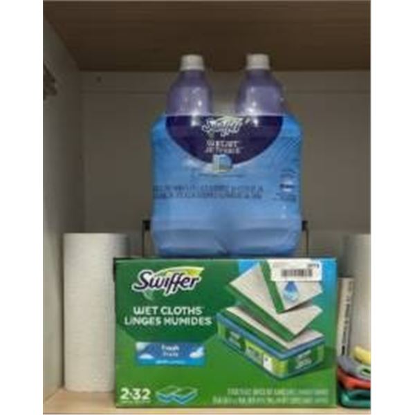 Swiffer WetJet Refill and Wet Cloths: 2 Tubes + 64 Cloths