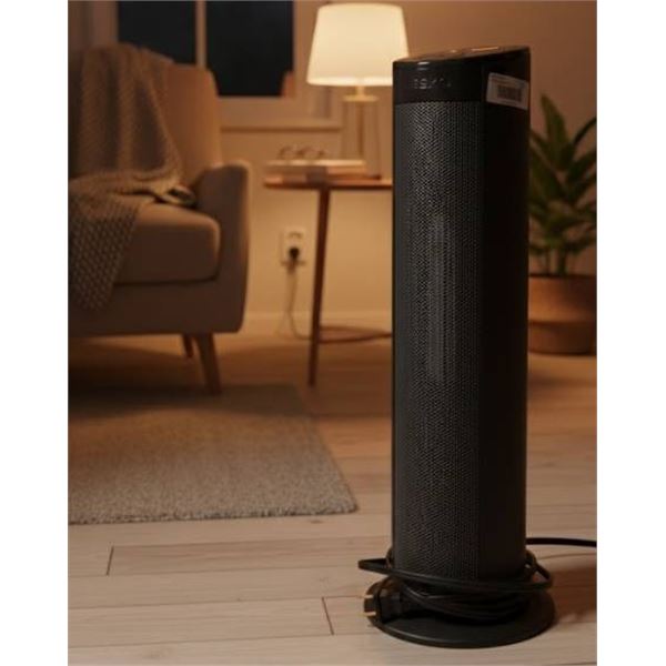 Lasko CT22459 1500W Movable Air Heater With Adjustable Thermostat