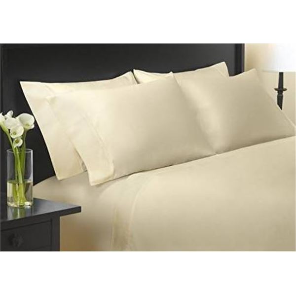 Charisma Queen 6-Piece Sheet Set, 600 Thread Count Cotton, White