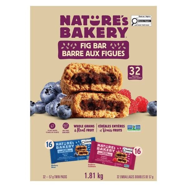 Nature’s Bakery Fig Bar, 32 Count, 1.81 kg – Whole Grains & Real Fruit