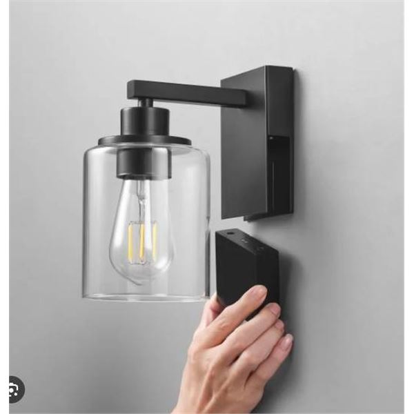 Globe Rechargeable Wall Sconces with USB-C Charging, Pack of 2