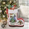 Image 1 : Santa Boot with Music Holiday Decoration