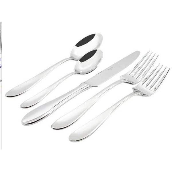 Wallace Lyla 20-Piece Set, 18/10 Stainless Steel, Dishwasher Safe