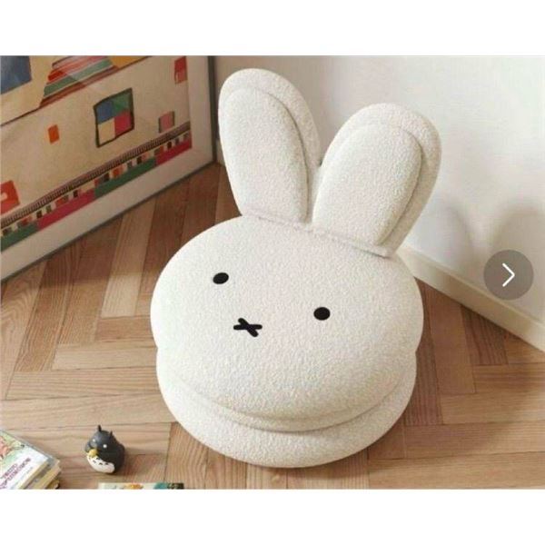 Kids Miffy Bunny Macaron Chair, White, Model 1926205