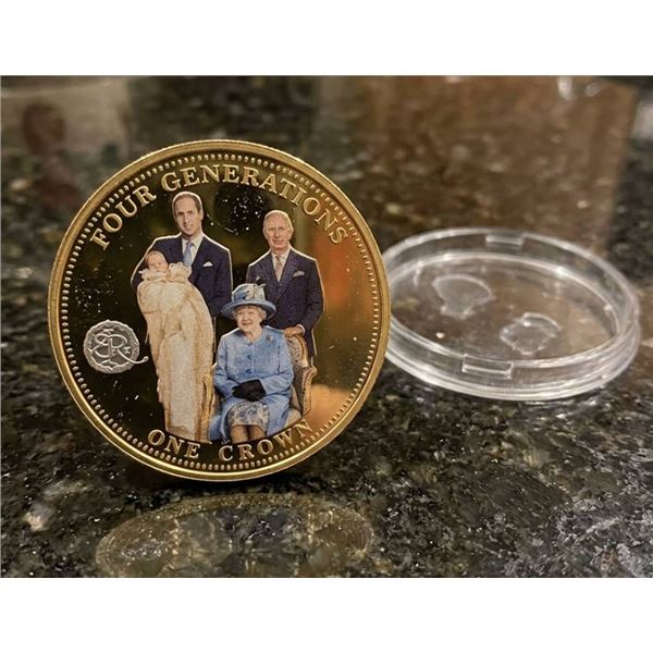 2014 One Crown Coin Featuring Four Generations Design