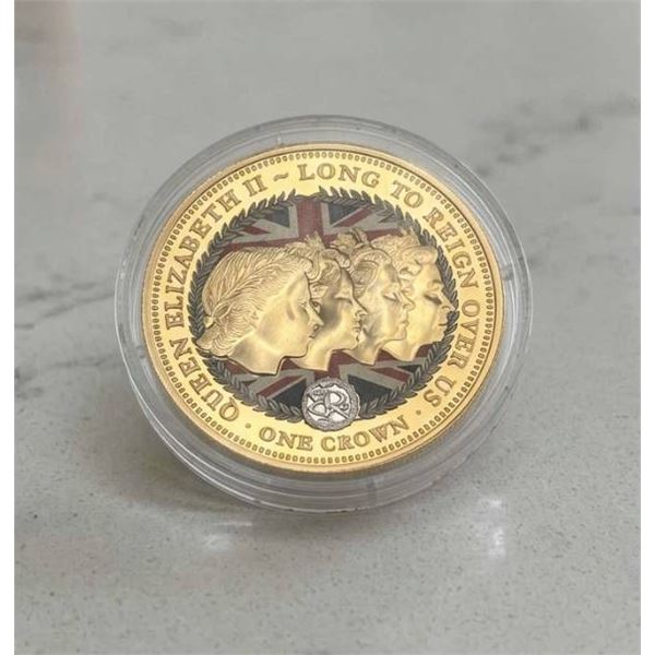2015 One Crown Coin Her Majesty Queen Elizabeth II TDC