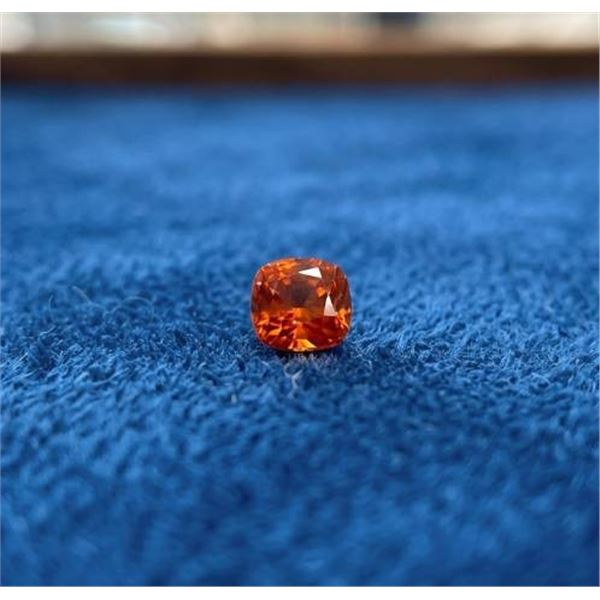 Cushion-Cut Lab Created Ruby Gemstone, Approx 1.5 Carats