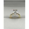 Image 2 : Ladies 14K GP 2.1 Carat Oval Cut Solitaire Ring