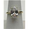 Image 4 : Ladies 14K GP 2.1 Carat Oval Cut Solitaire Ring