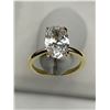 Image 5 : Ladies 14K GP 2.1 Carat Oval Cut Solitaire Ring