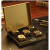 Image 1 : 5 Golden Metal Dice With Case