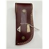 Image 5 : Damascus Steel Folding Knife with Leather Sheath