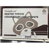 Image 2 : Templecot Heated Throw 50 in x 60 in (Racoon Design)
