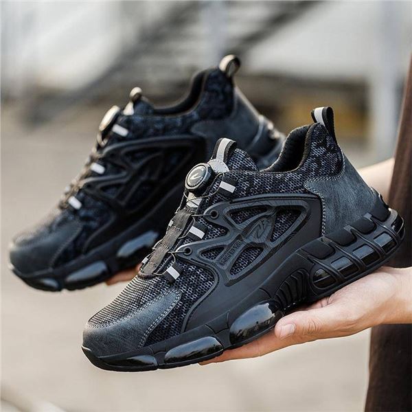 Black Size 9.5 Safety Shoes, Model 678,