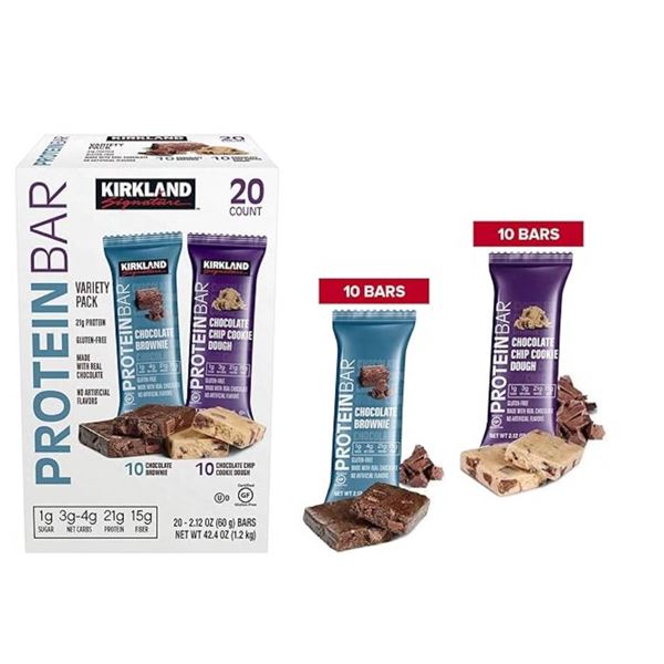 Kirkland Signature Protein Bar Pack with 20 Units