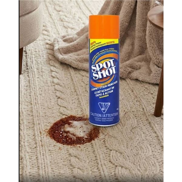 Spot Shot Instant Carpet Stain Remover 496g Cans – Lot of 6