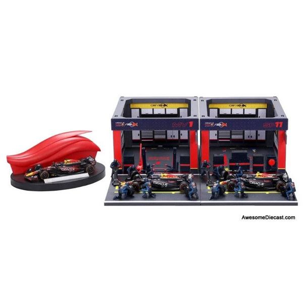 Formula 1 Racing Paddock: Red Bull Racing 1:43 Diecast Model Car by Burago