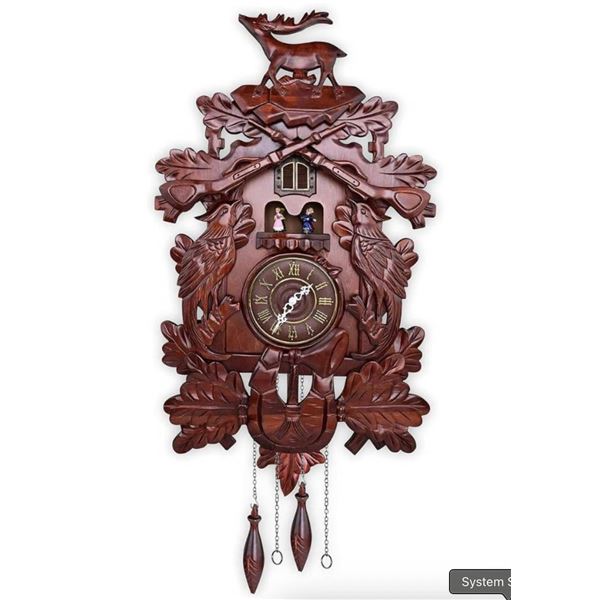 Kendal Cuckoo Clock Vintage Style Deer Clock Model MX226C
