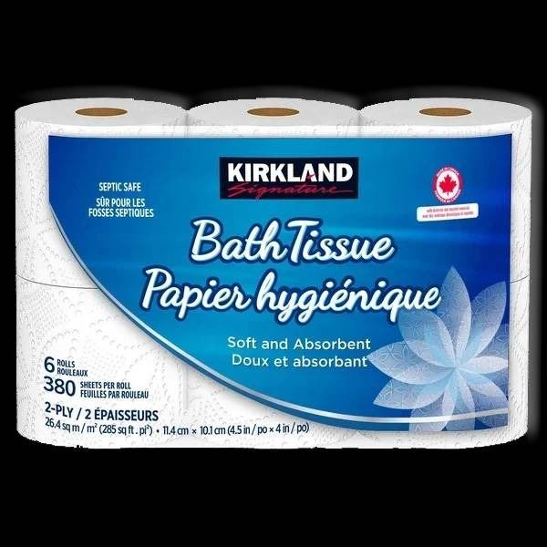 Kirkland Signature Bath Tissue 2-Ply, 18 Rolls Total