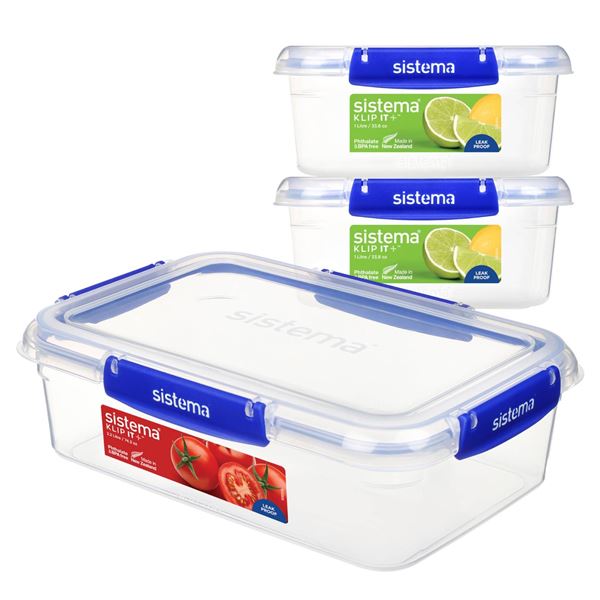 Sistema Food Storage Containers – 6 Pieces