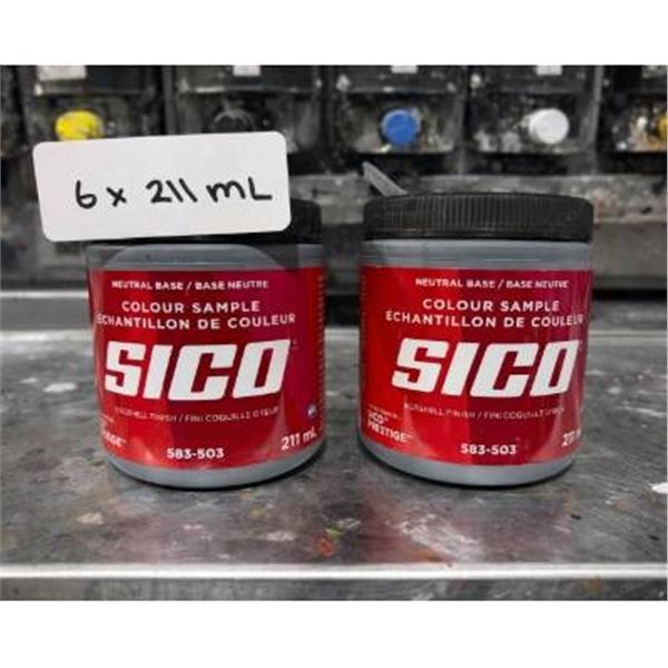 SICO Color Sample Neutral Base 211ml – Set of 6