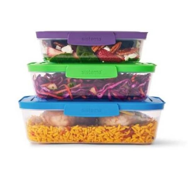 Sistema Nest It 3-Pack Food Storage Containers