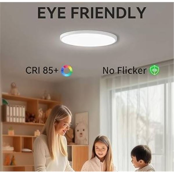 4 Pack 28W 3100lm LED Ceiling Light, Flush Mount, White