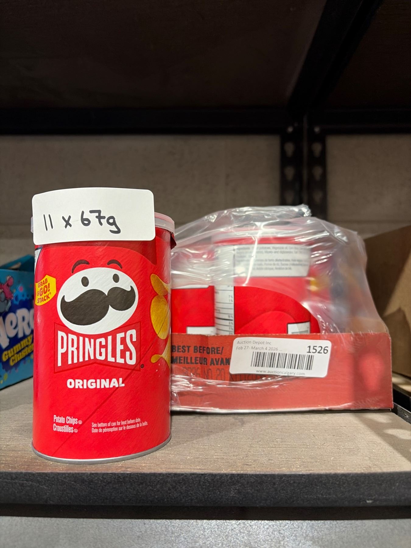 Pringles Original Chips Containers – 11 x 67g