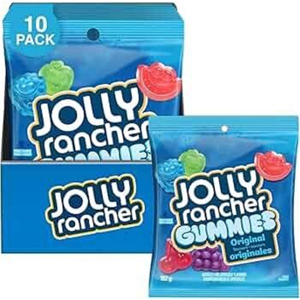 Jolly Rancher Gummies 10 Bags of 182g Each