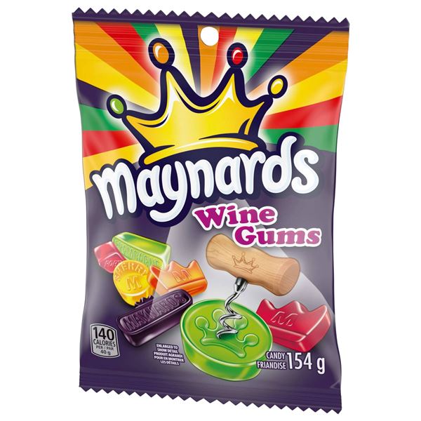 Maynards Wine Gums Candy 12 x 154g Bag Set