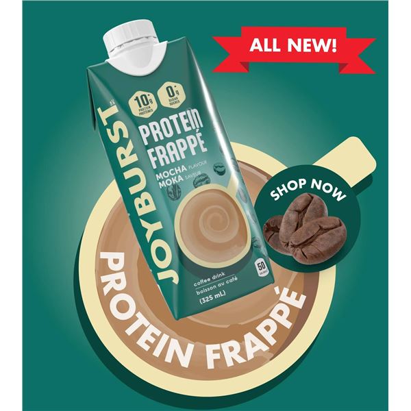 Joyburst Protein Frappe Mocha Flavor 15 Pack 355ml Cans