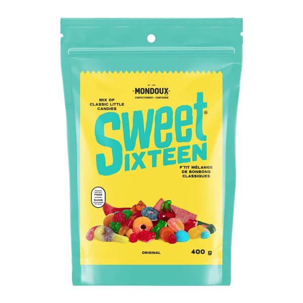 Mondoux Sweet Sixteen Mix of Candies, 6 x 400 g Bags