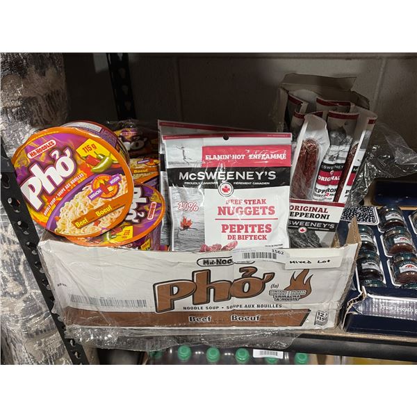 Pho Noodle Soup Bowls and McSweeney’s Pepperoni Snacks Lot