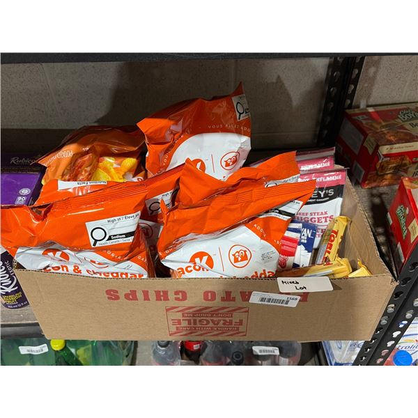 Mixed Snack Foods Including Chips and Treats