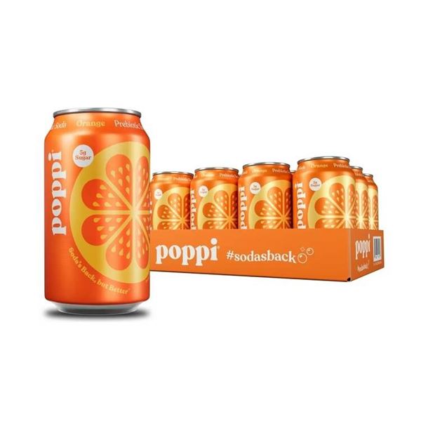 12 Cans of Orange Soda, 355 ml Each
