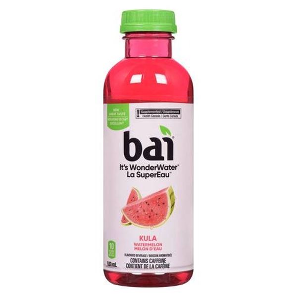 Bai Kula Watermelon Flavored Drink, 12 x 530ml Bottles