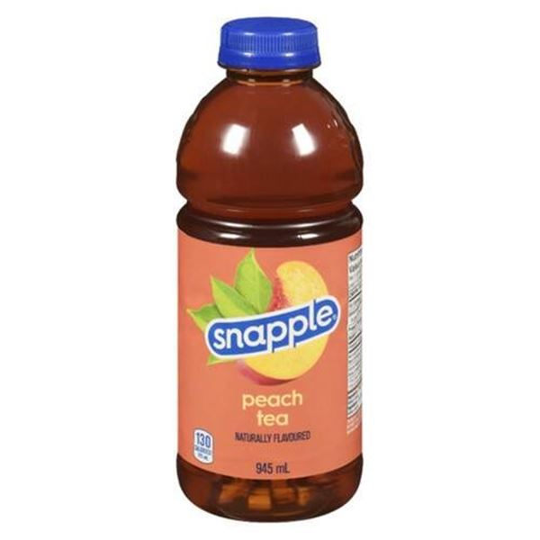 Snapple Peach Tea Bottles 945mL, Case of 12