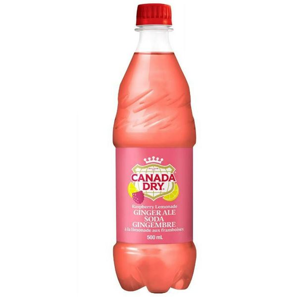 Canada Dry Cranberry Ginger Ale, 24 Bottles, 500ml Each